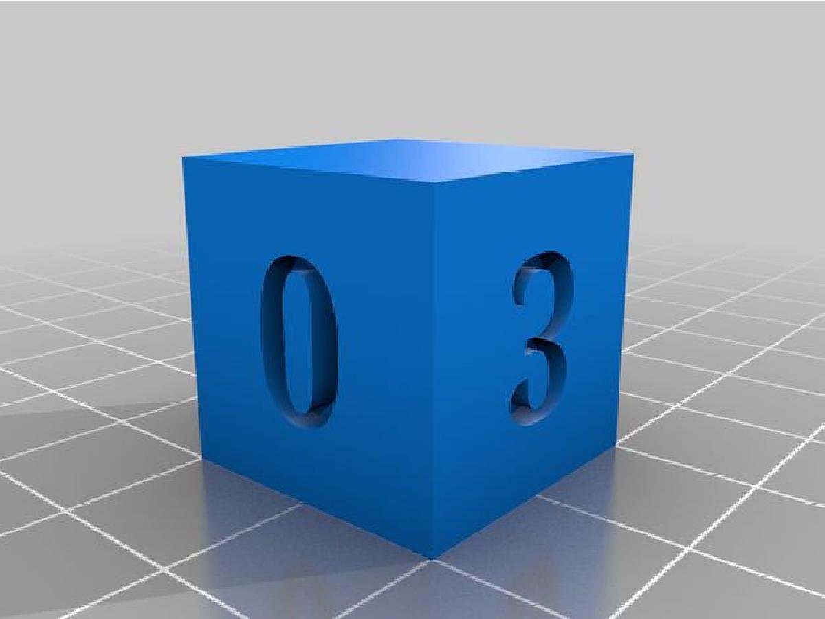 CUBE CALIBRATION 20mmX20mm