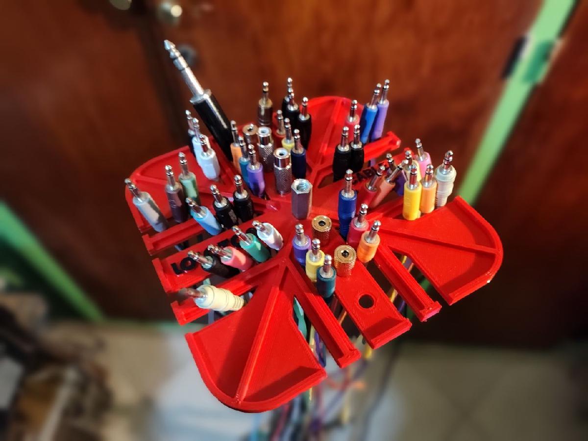 Organizador de Cabos de EuroRack ou Instrumental Eletronico