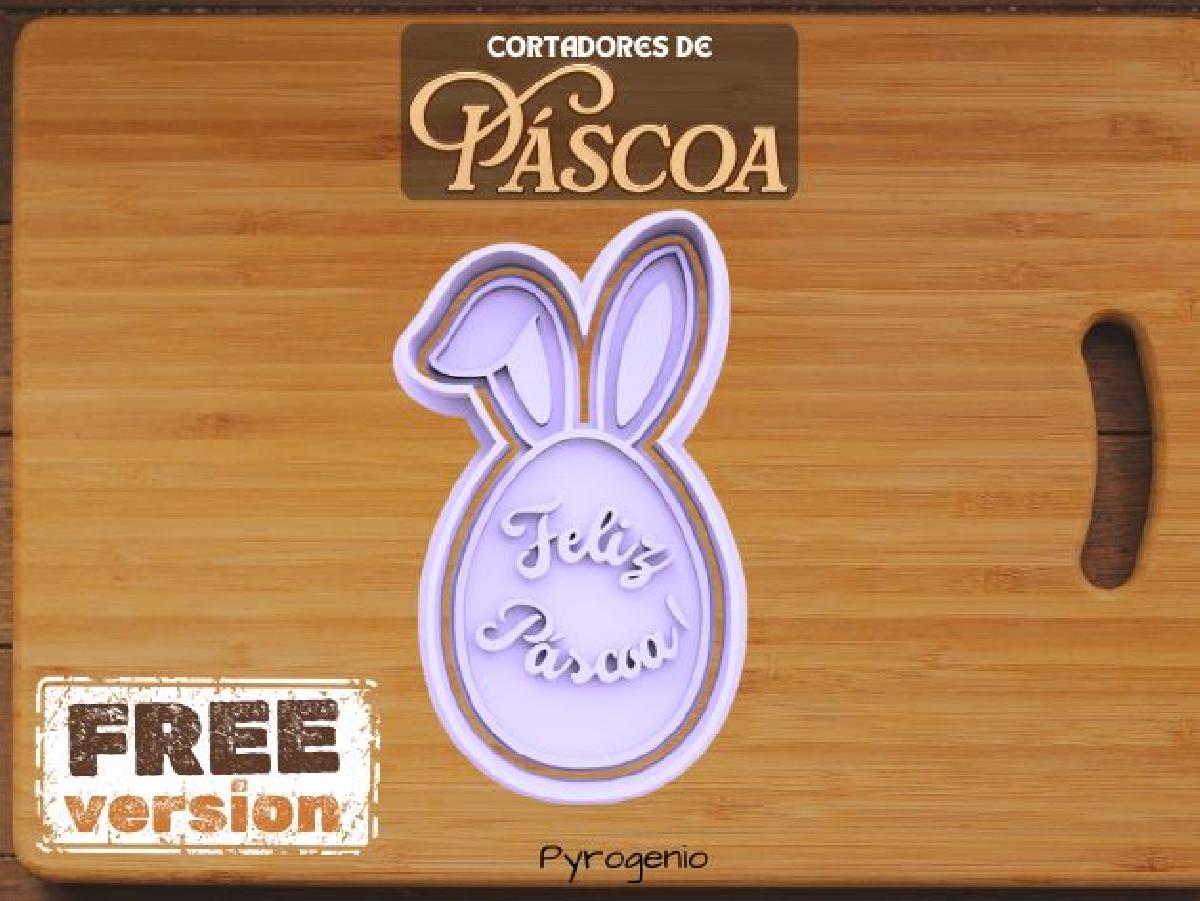 Cortador de Biscoito de Feliz Pascoa