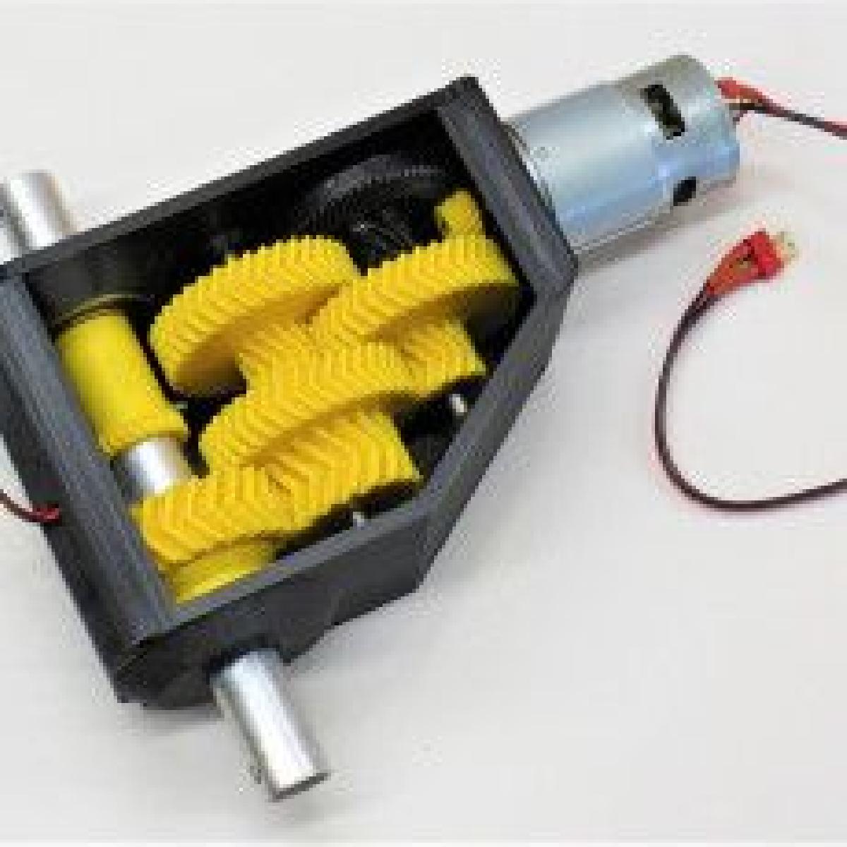 Servo/caixa de velocidades de alto binario imprimivel em 3D versao 2