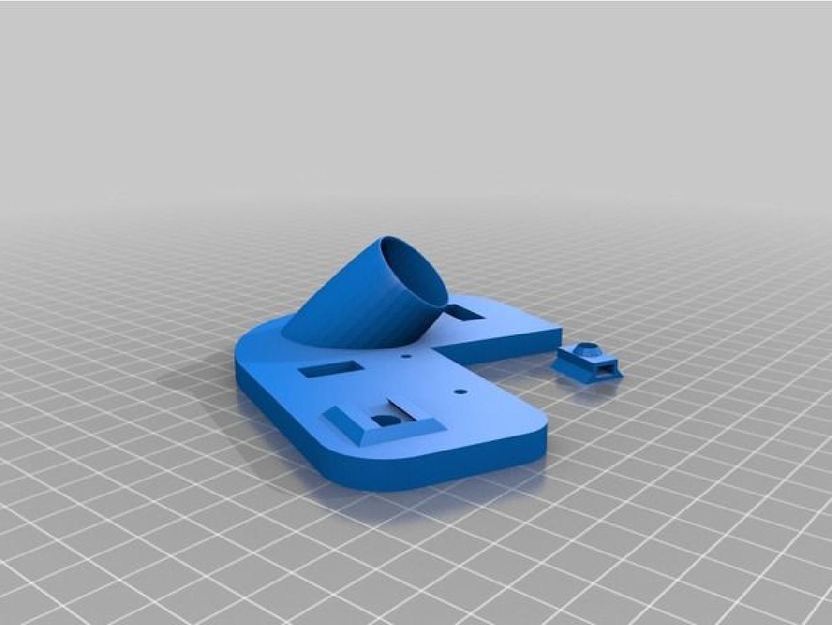 Placa Superior Anet A8 Guia de filamento e cabos com suporte de haste integrado