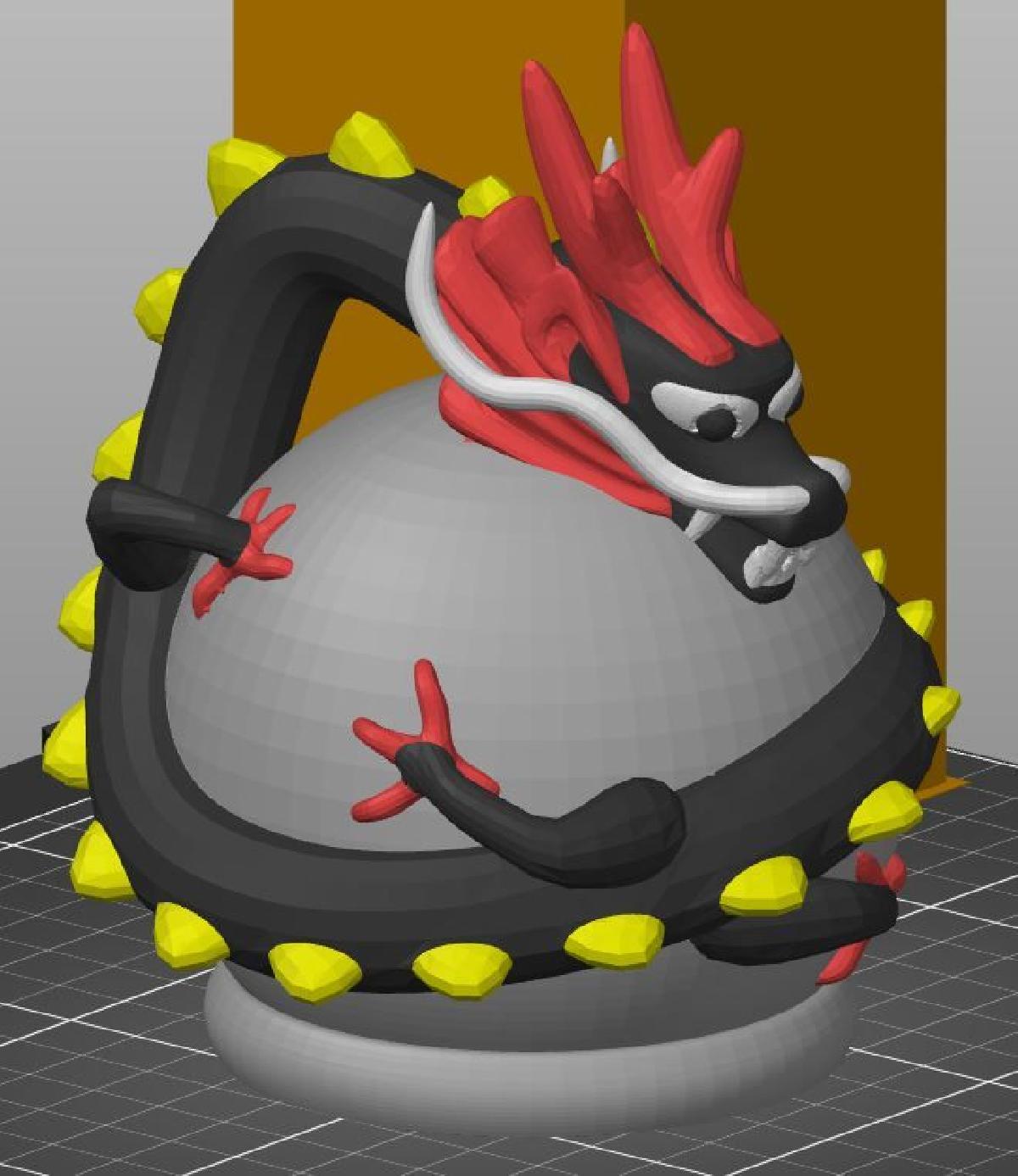 Dragao na bola de cristal