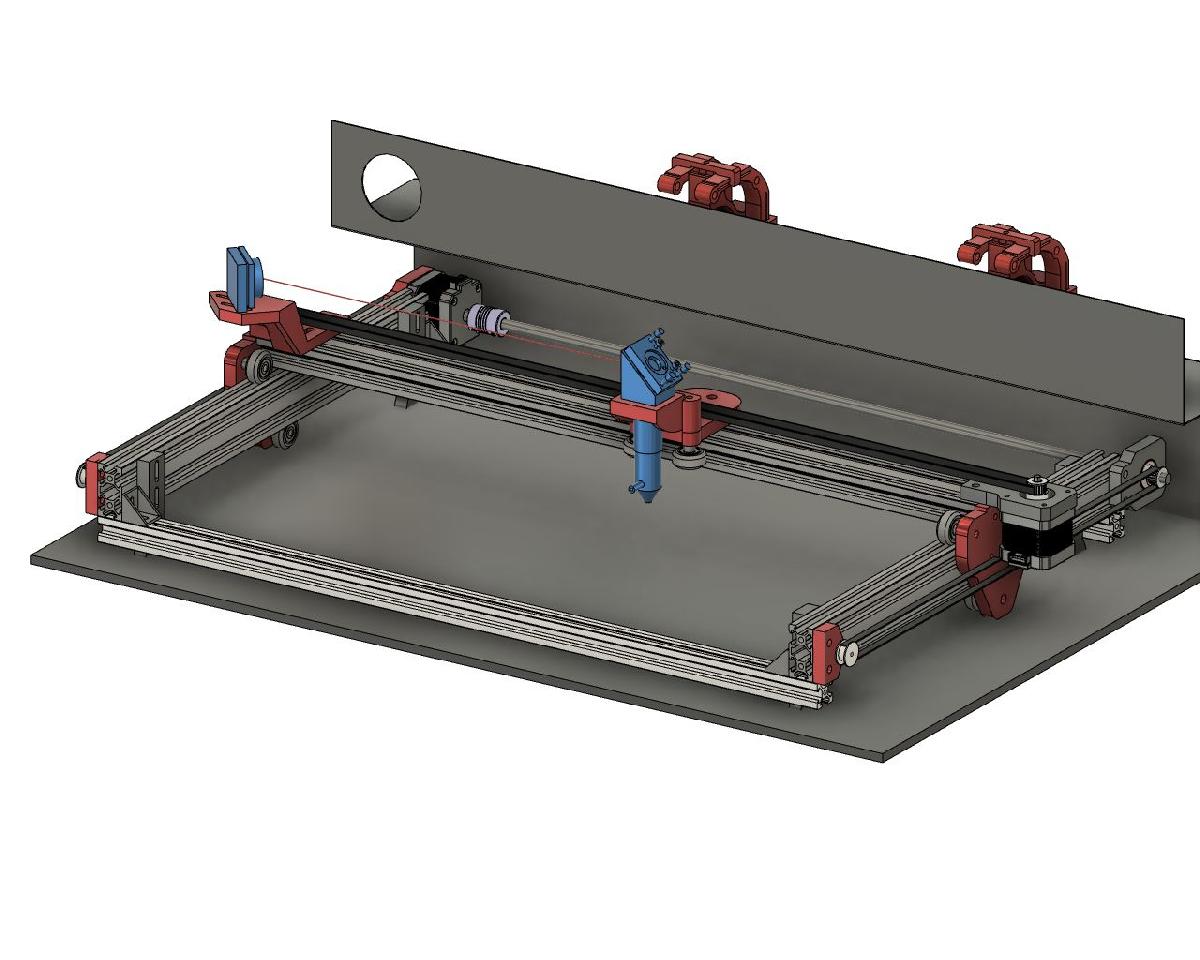 atualizacao do laser k40 (ampliamento da area de trabalho)