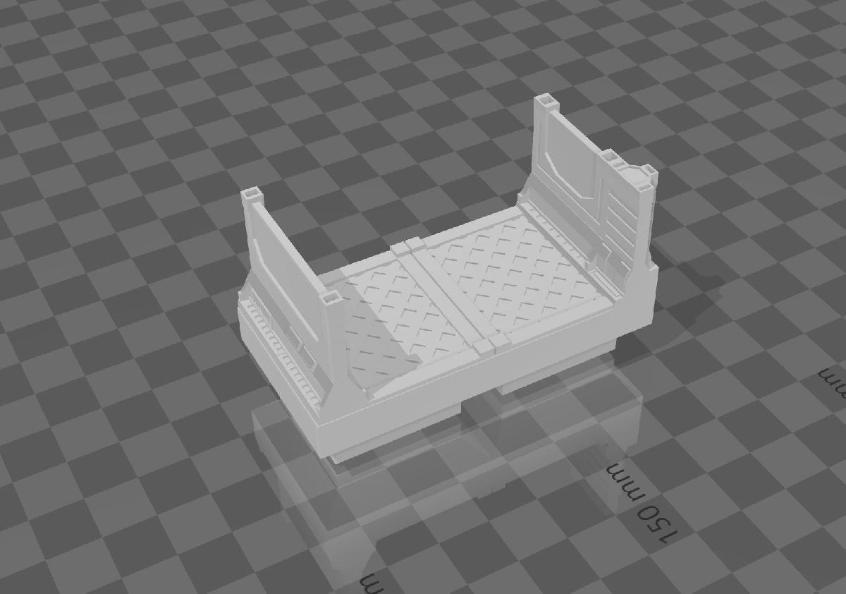 Corredor basico de espaconave infestada 05 (compativel com Dungeon Blocks)