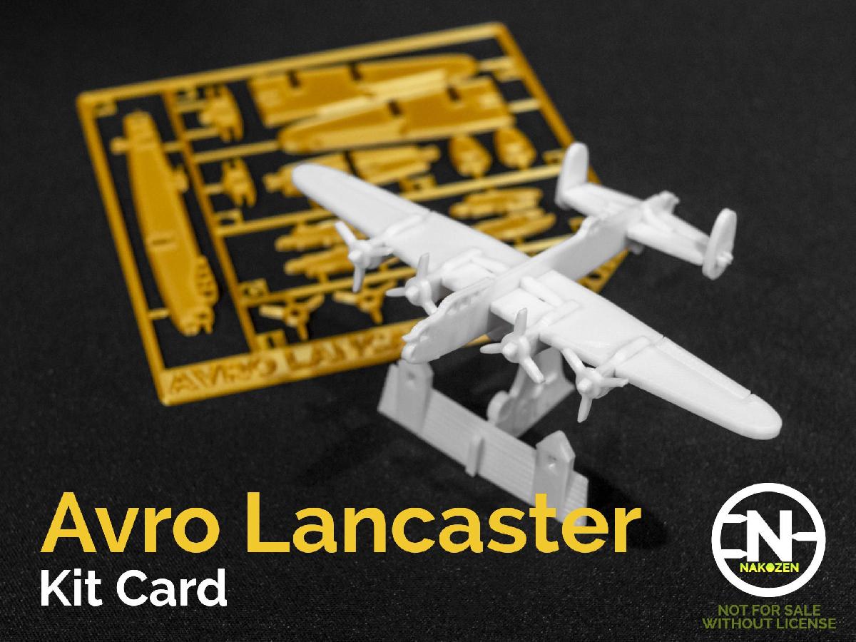 Cartao de Kit Avro Lancaster
