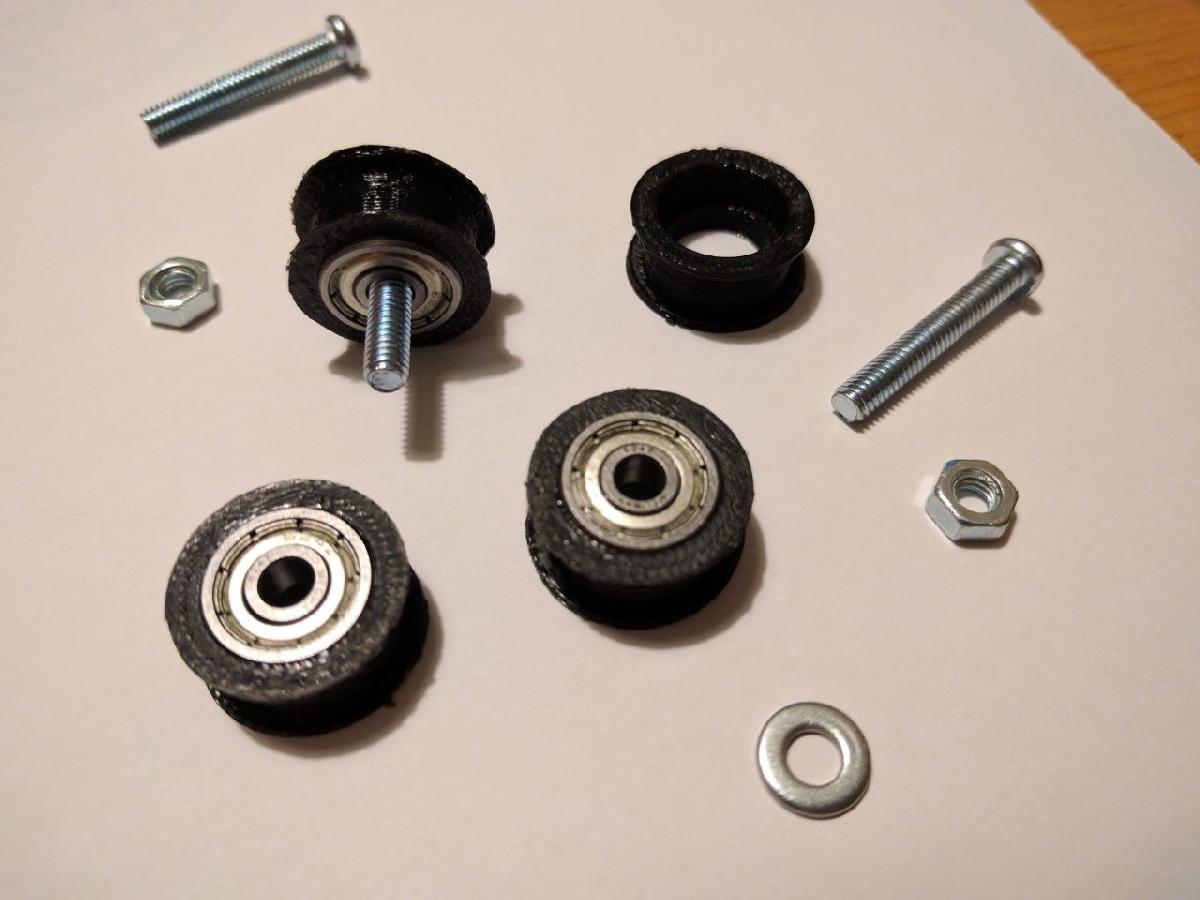 Polia de inercia para rolamento 624 e correia GT2