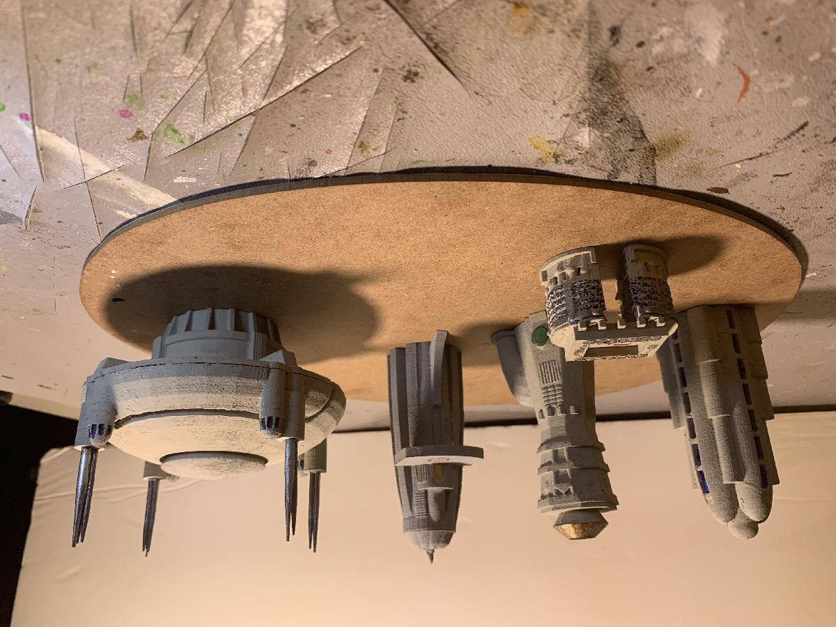 Estruturas em Miniatura de Star Wars Coruscant com Conjunto do Senado 1