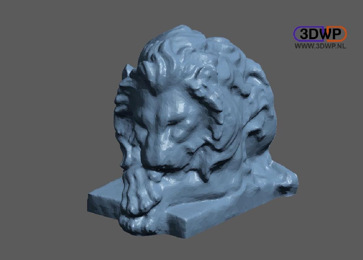 Escaneamento 3D de Estatua de Leao