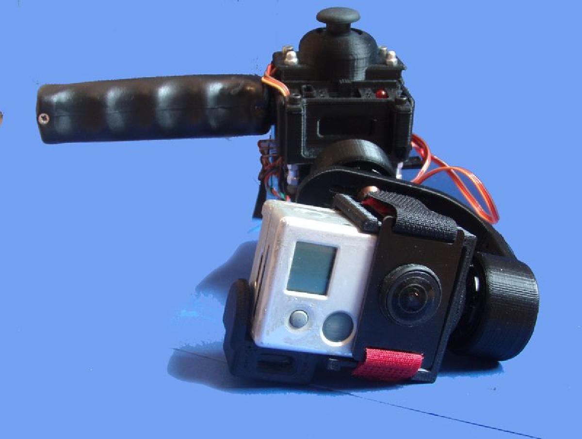 RoboG, gimbal, estabilizador de video independente para Sony as15 e GoPro 2/3.