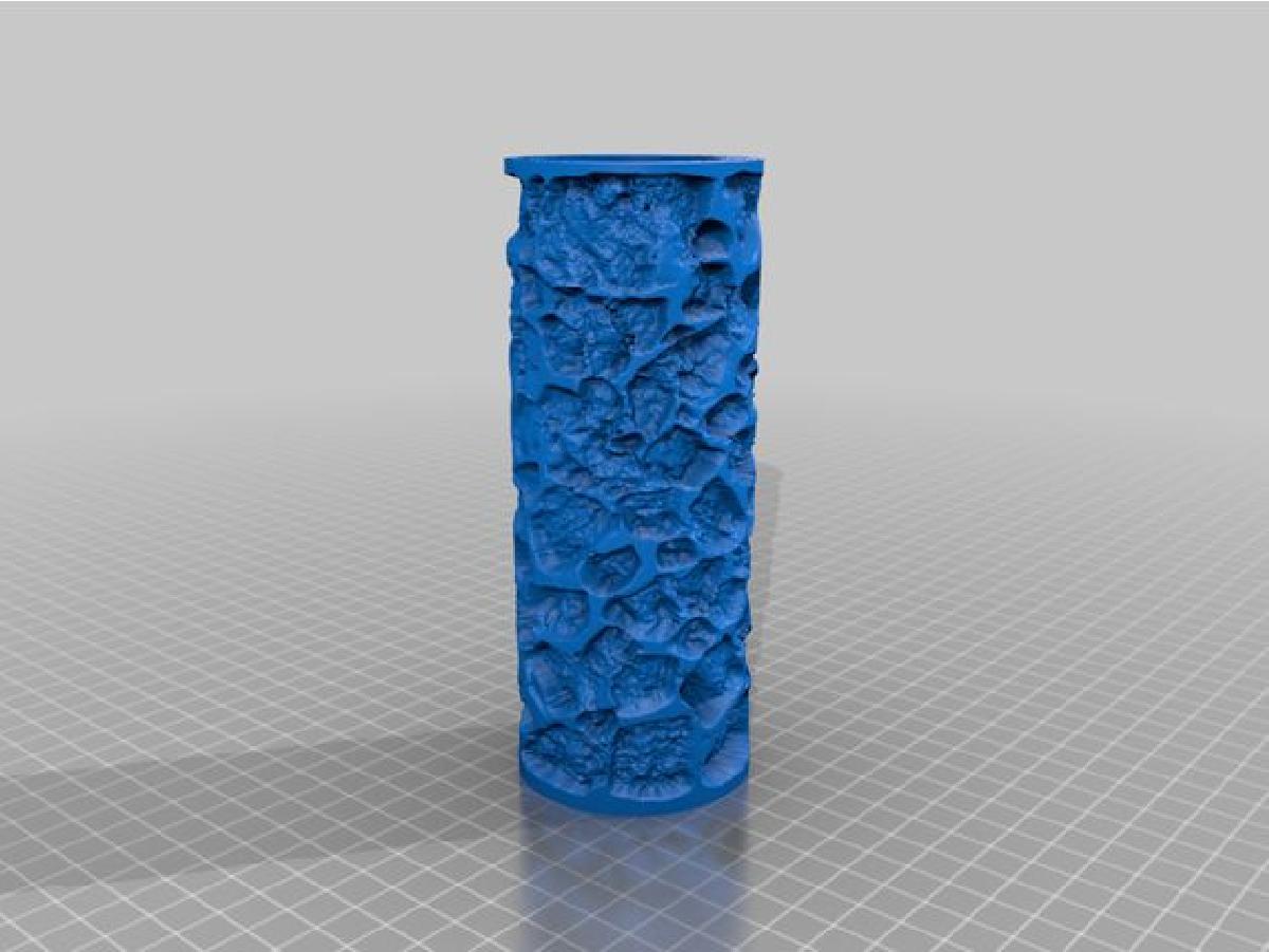 Pinca de rolo com textura de paralelepipedo