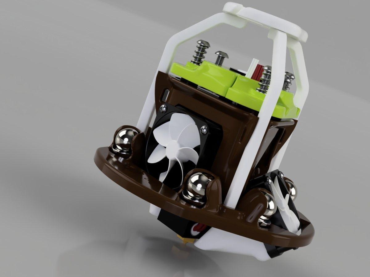 Efetor magnetico com sonda de leito integrada.