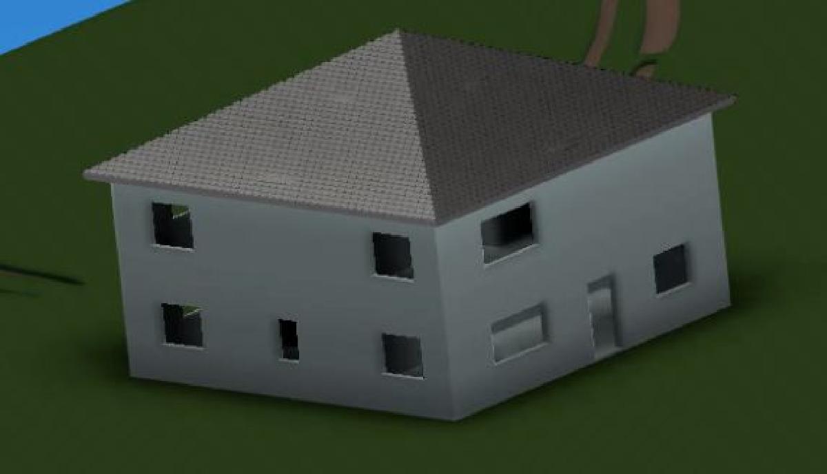 Conceito de Edificio Impressa   Modelo de Casa