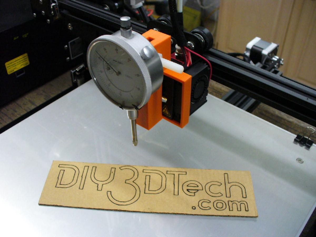 Suporte para Indicador de Relogio Creality CR 10 para Nivelamento da Cama/Tramming
