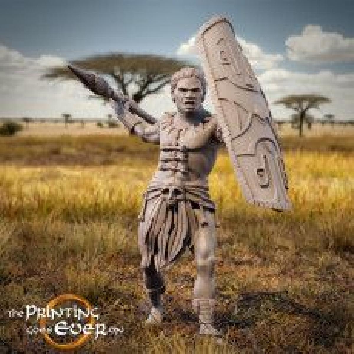 Guerreiro Tribal Modelo B Pre suportado