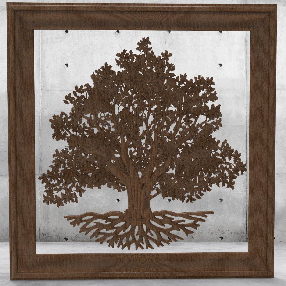 Arvore de carvalho Yggdrasil para CNC