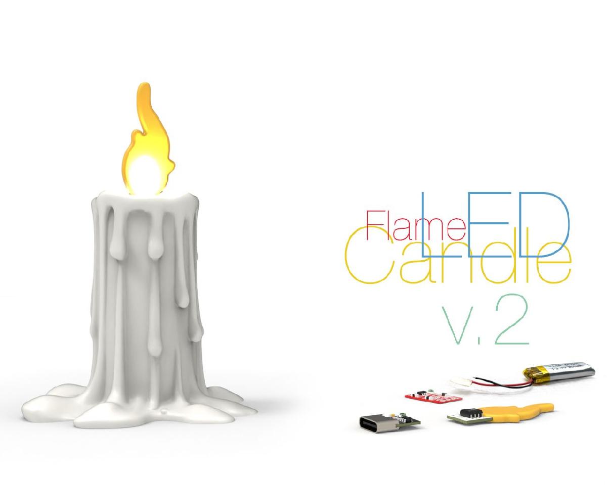 Vela LED Chama v.2: Calor e Conforto em Cada Lar