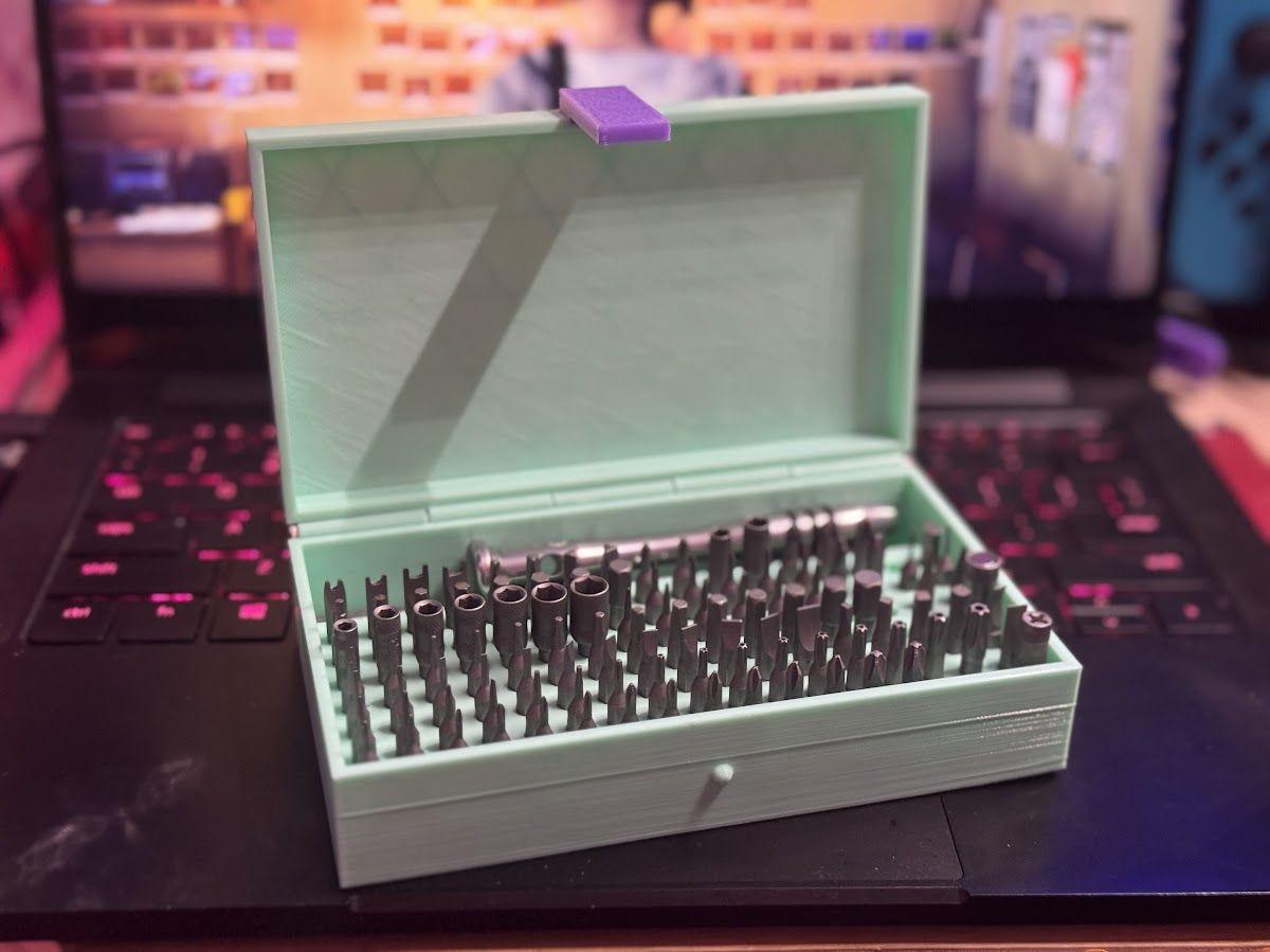 Caixa de bits hexagonais para bits de driver de 4mm (5/32)