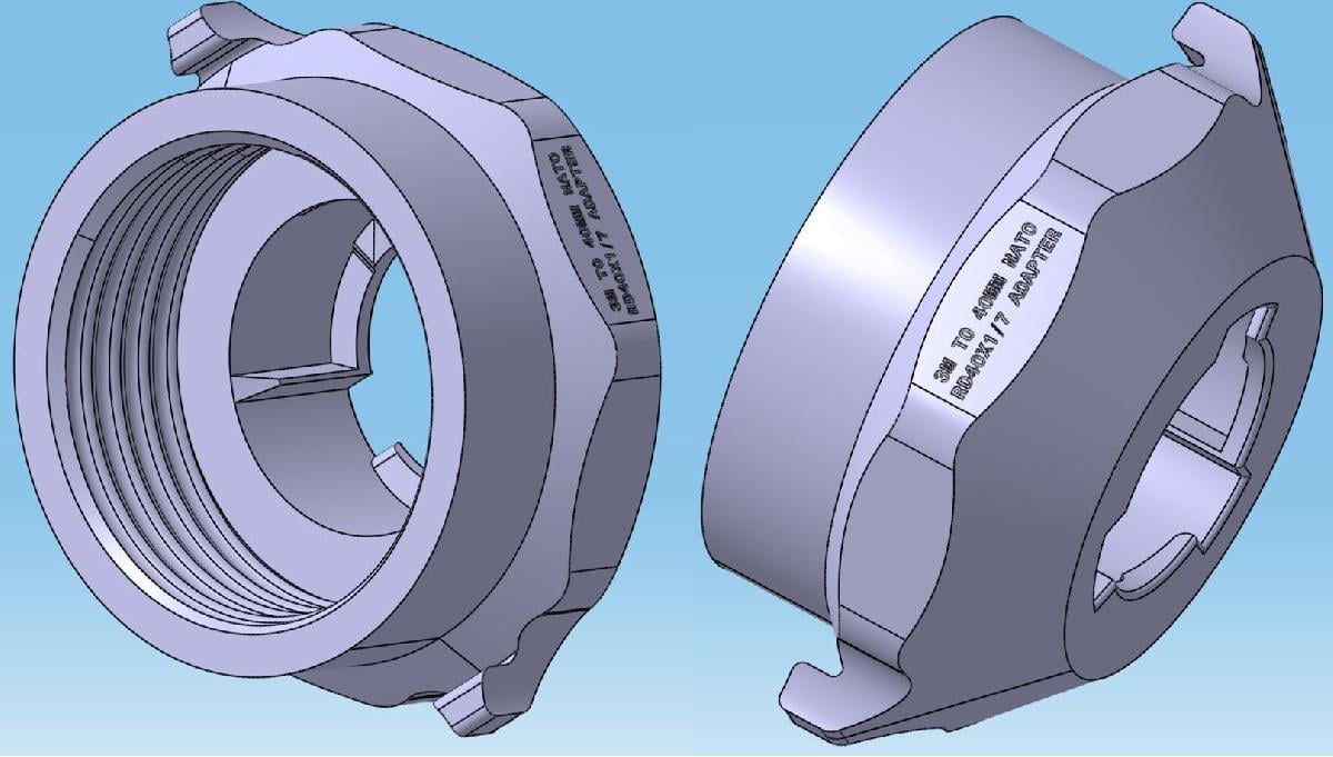 Adaptador 3M™ Bayonet para 40MM NATO (RD40x1/7)