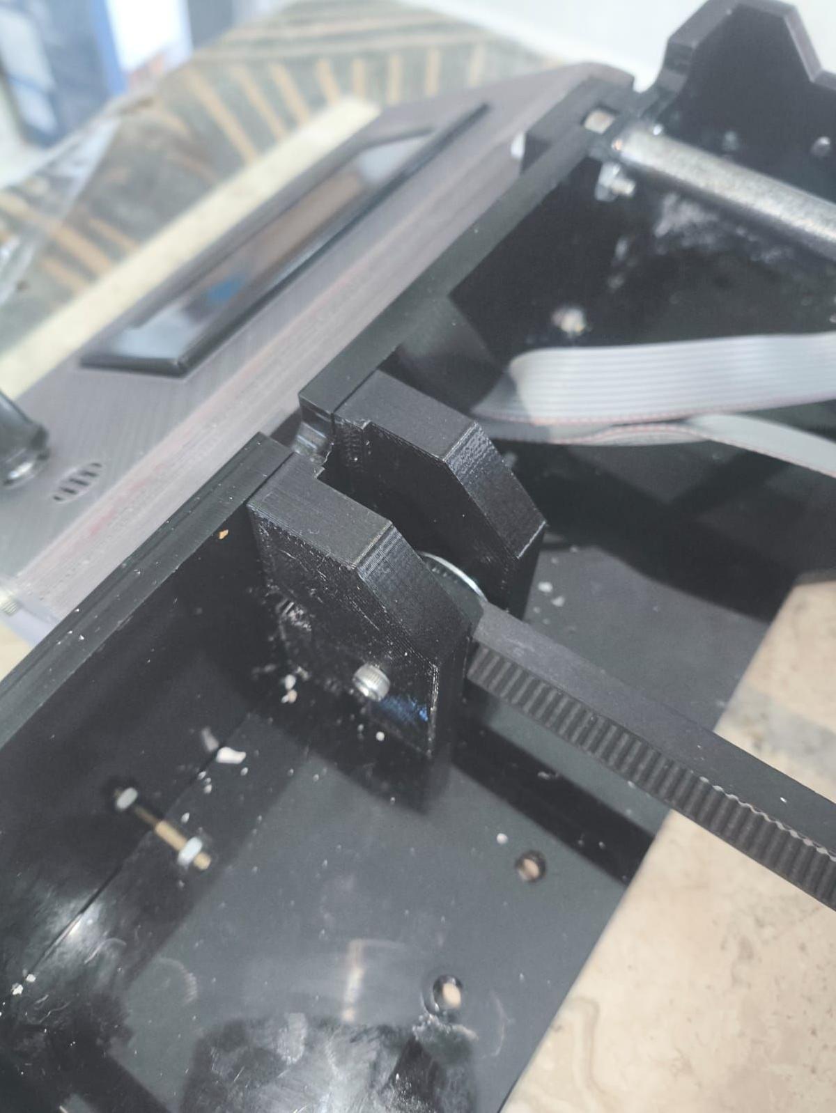 Support pulley GT2 for Y axis Graber i3 (Structural Modification)
