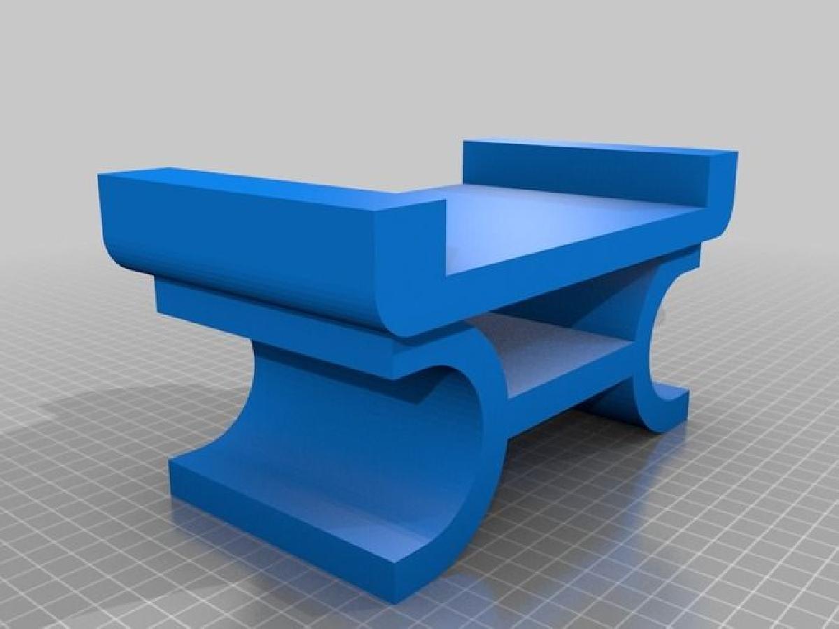 PROTOTIPO DE UM CENTRO DE MESA MINIATURA ESTILO MODERNO EM MADEIRA