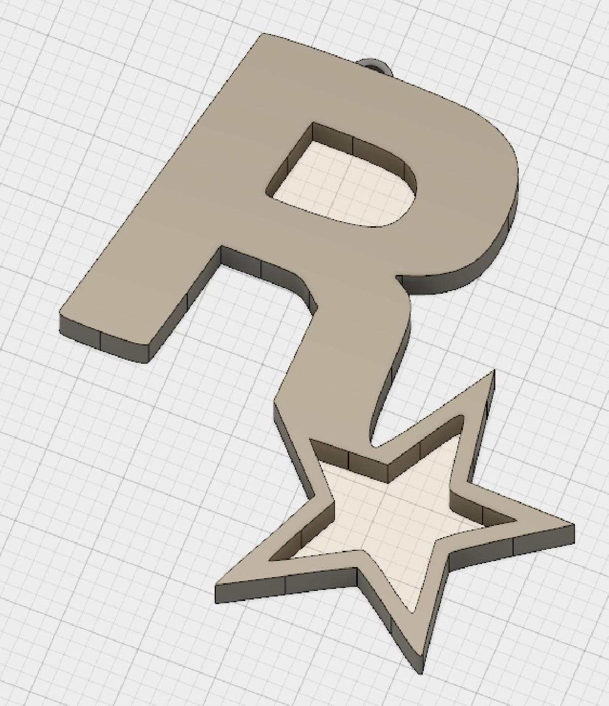 Chaveiro do Logo da Rockstar