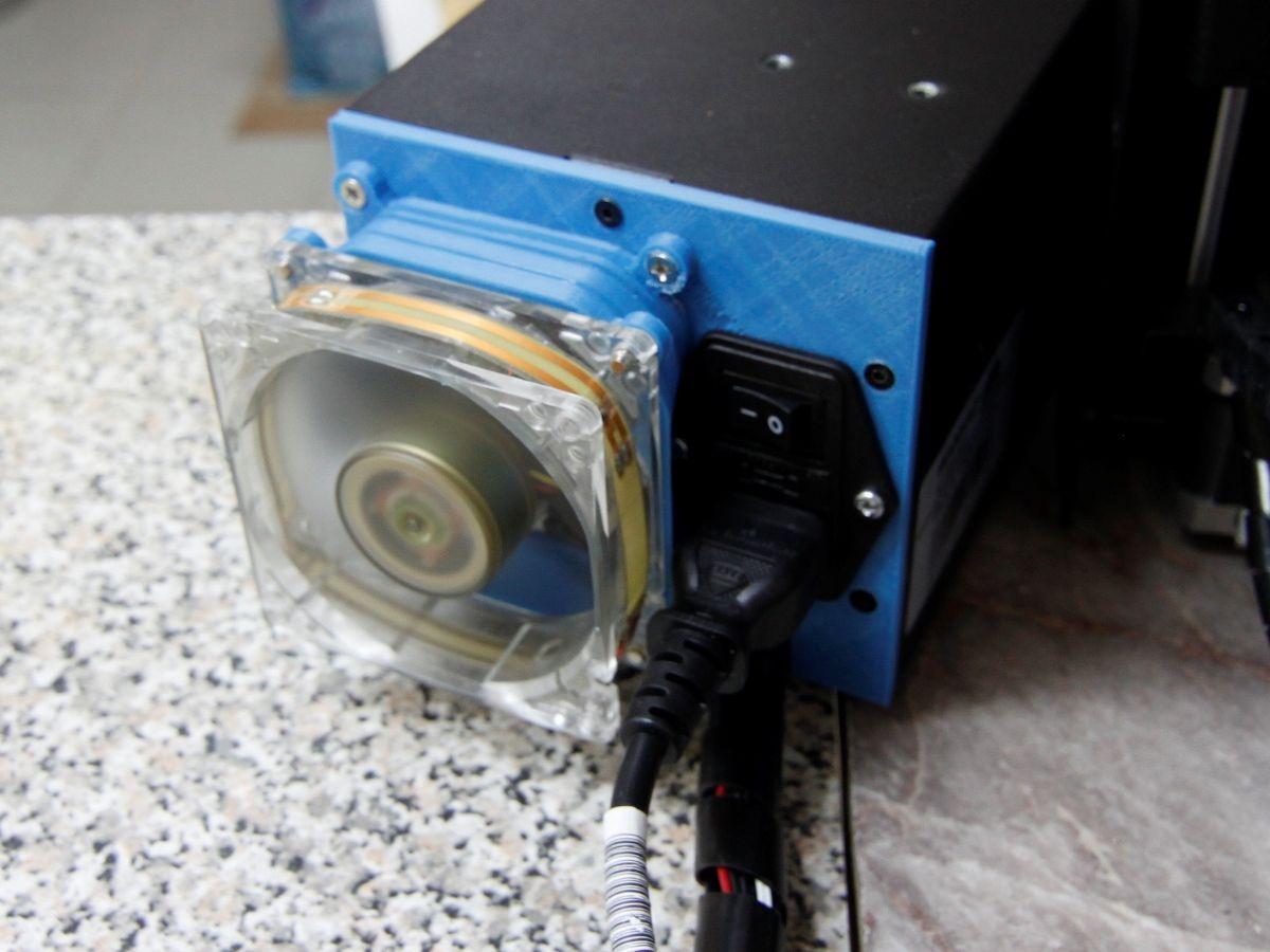 Wanhao Duplicator i3 placa traseira para caixa de controle para 80mm adaptador de refrigerador de ventilador