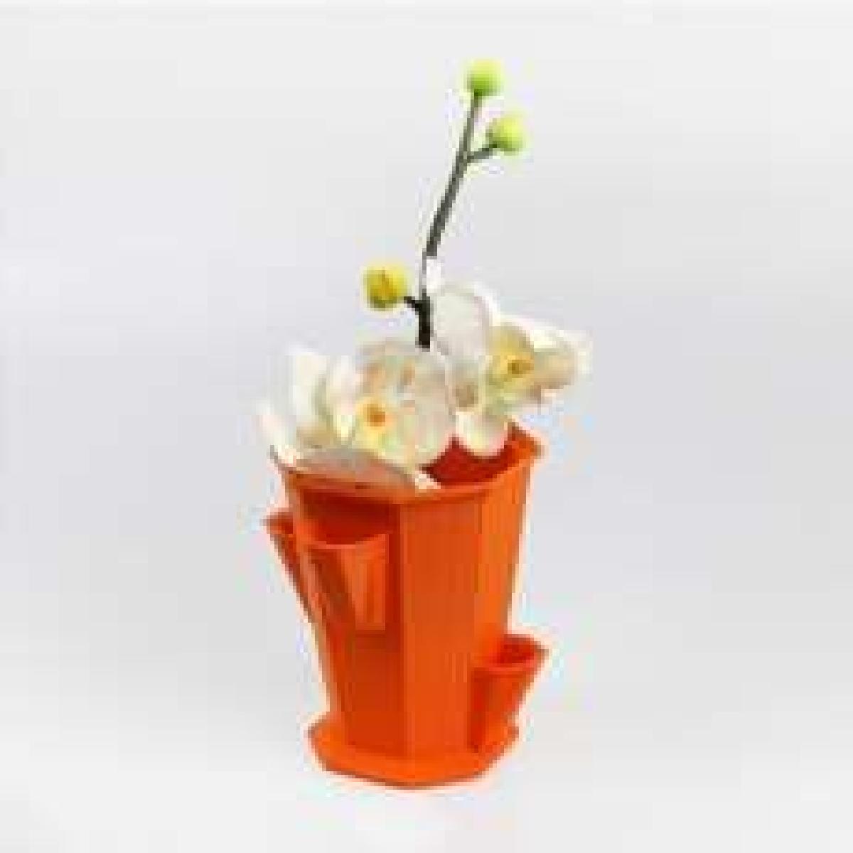 Vaso de flores com slots para acessorios
