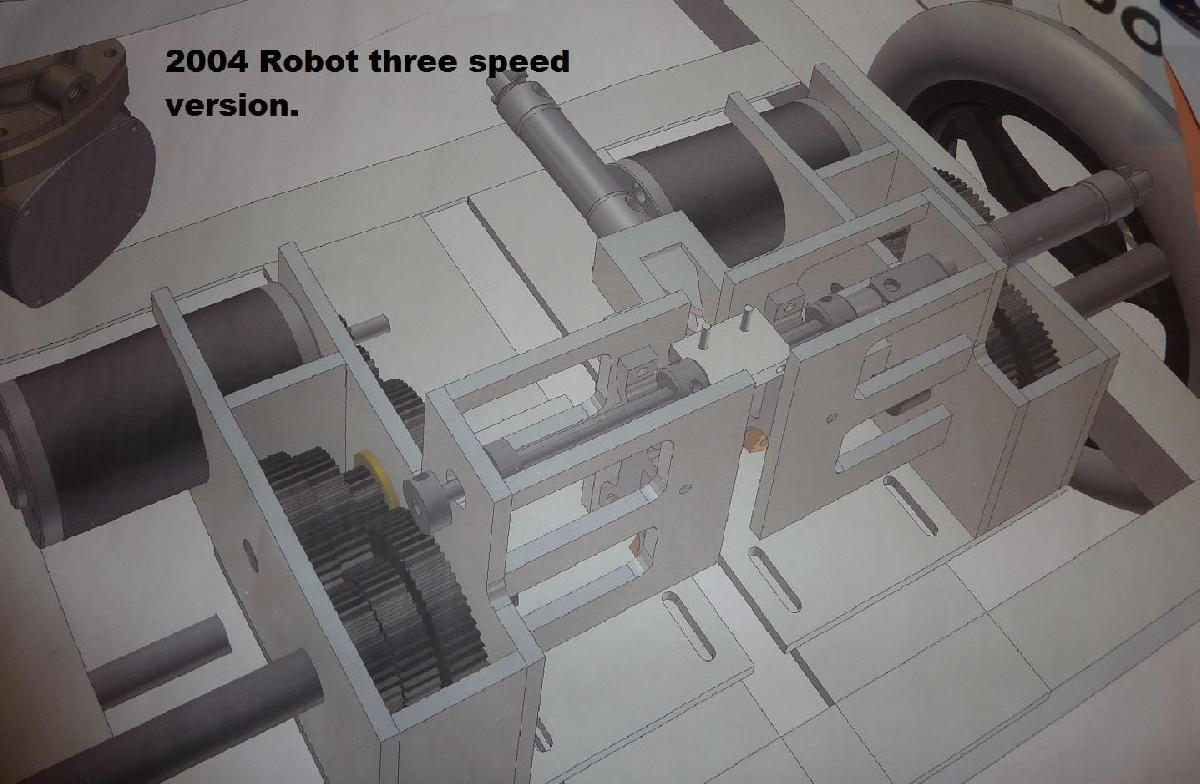 Transmissao de Robo de Duas Velocidades com Bloqueio de Bola