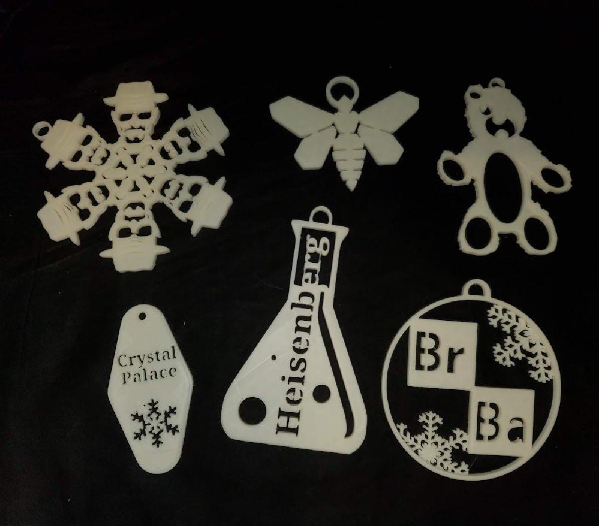 Conjunto de enfeites de Natal de Breaking Bad