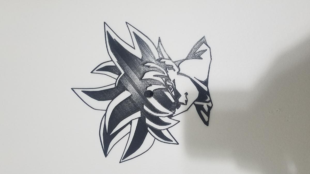 Arte 2D do Goku Ui (Sign)