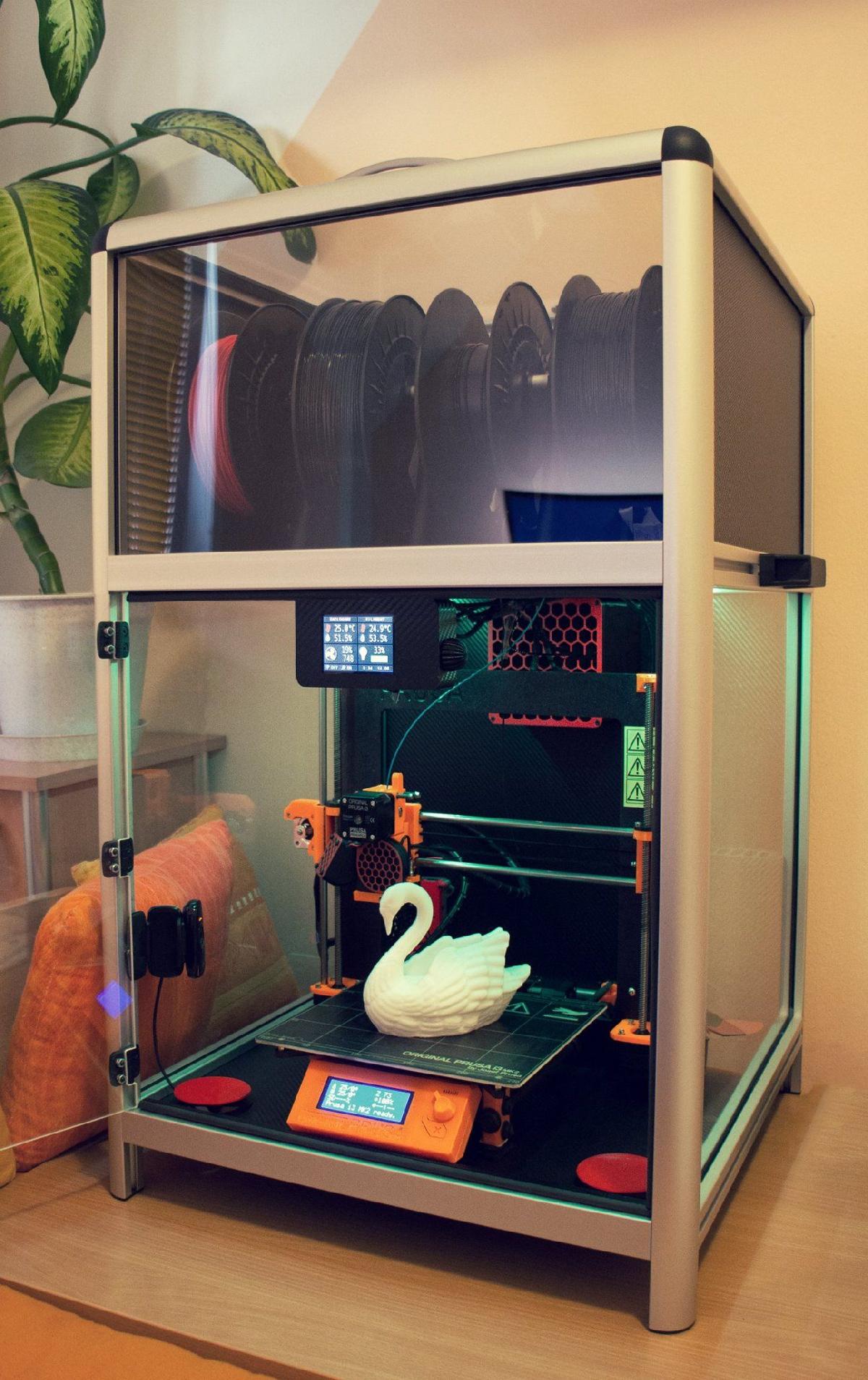 Gabinete inteligente de impressora 3D universal