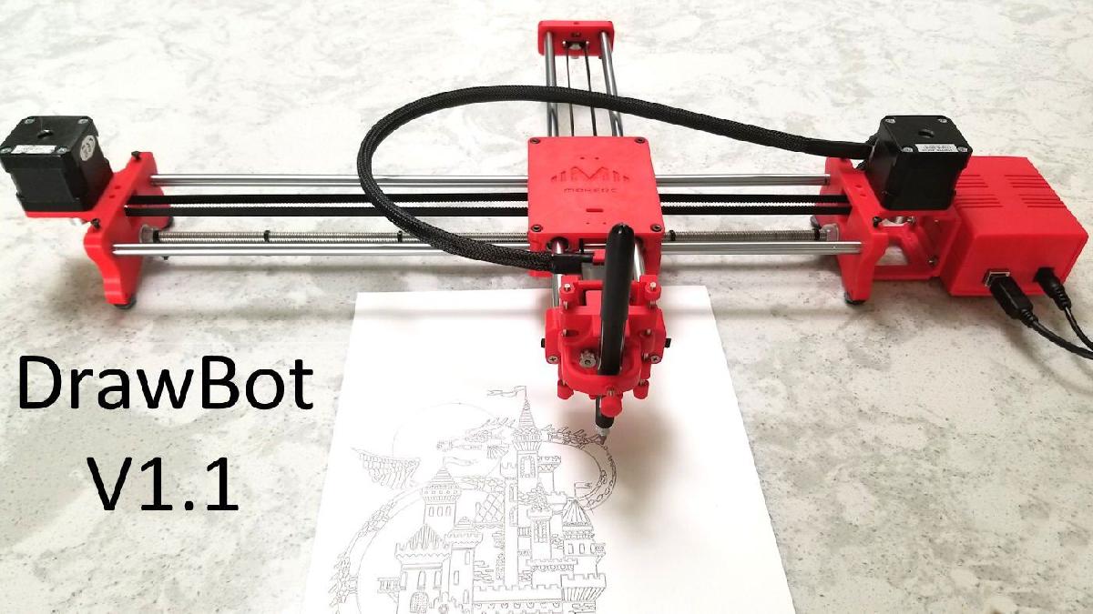 Robô de desenho Arduino Uno + CNC Shield + GRBL