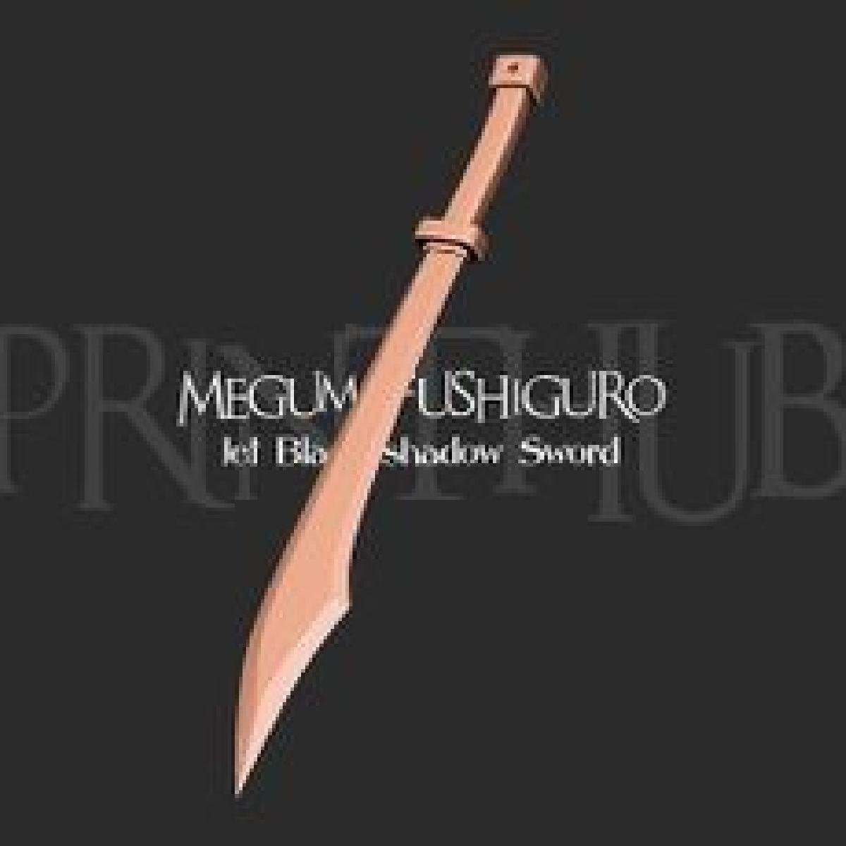 Espada Sombra Preto Jato Megumi Fushiguro