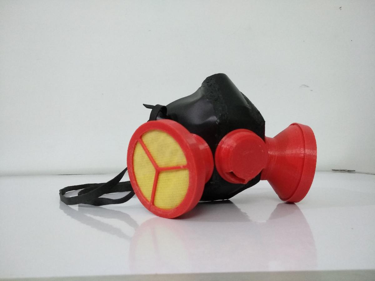 respirador impresso em 3D faca voce mesmo