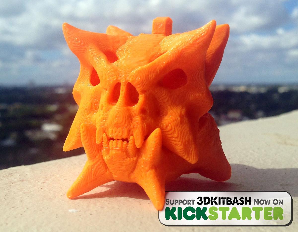 Gankra Skull Charm   Promocao do Kickstarter para 3DKitbash.com