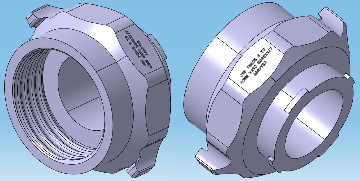 Adaptador JSP® Force™ de 8 a 40MM NATO (RD40x1/7)