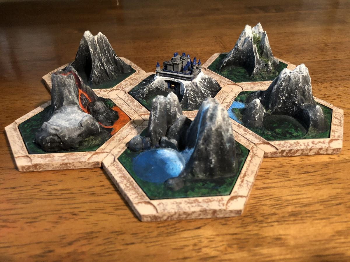 Variantes de Minerio de Catan para o Conjunto Base Magnetico Dakanzla 2.0