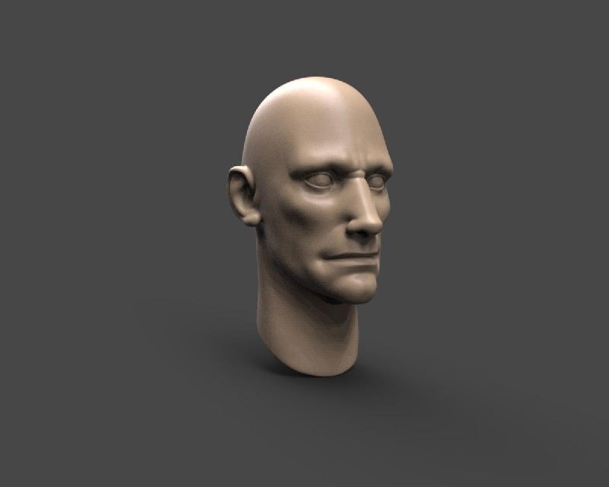 Conceito de cabeca de homem