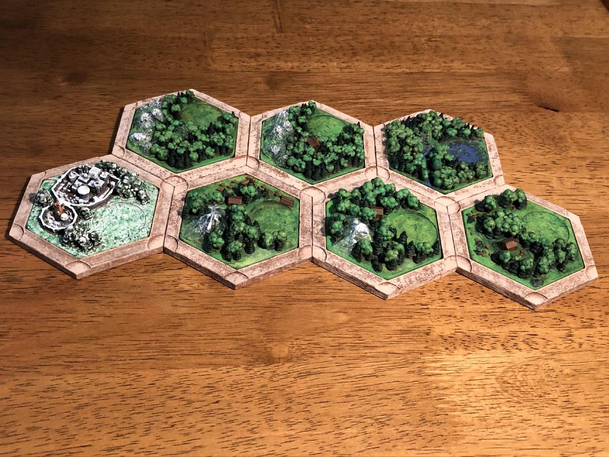Catan Wood Variantes para Dakanzla 2.0 Magnetic Base Set