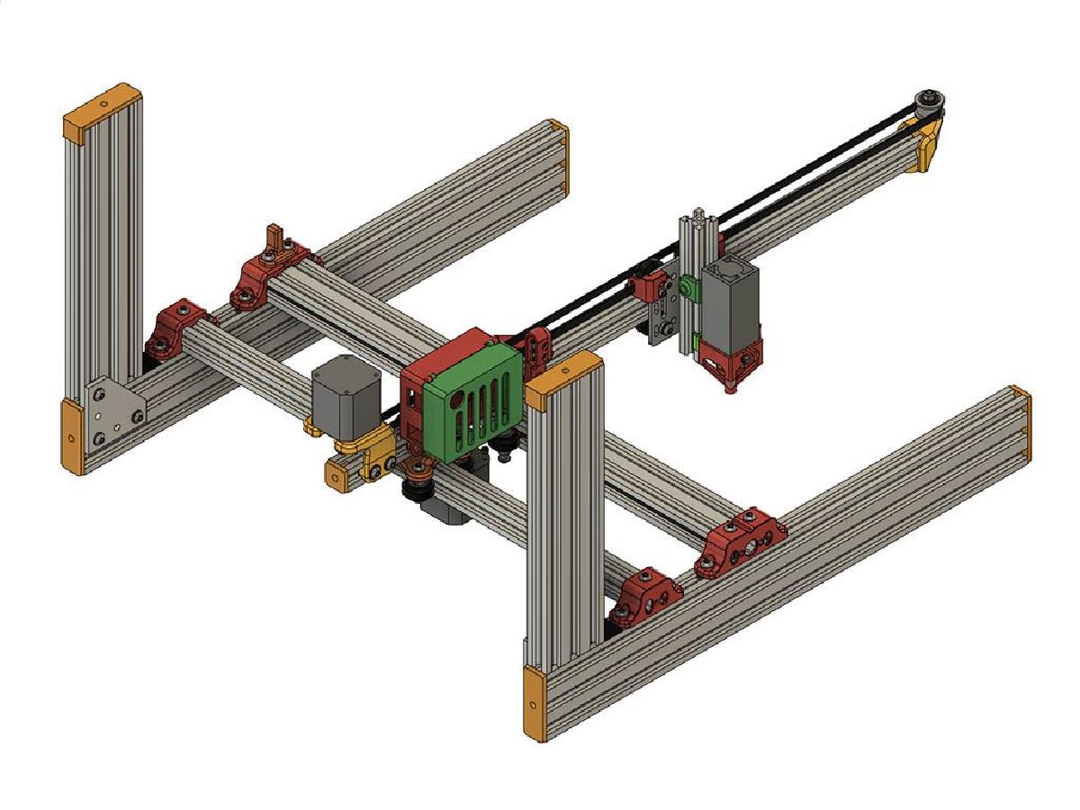 Gravador a Laser de Diodo Horizontal em Cantilever ou Vertical