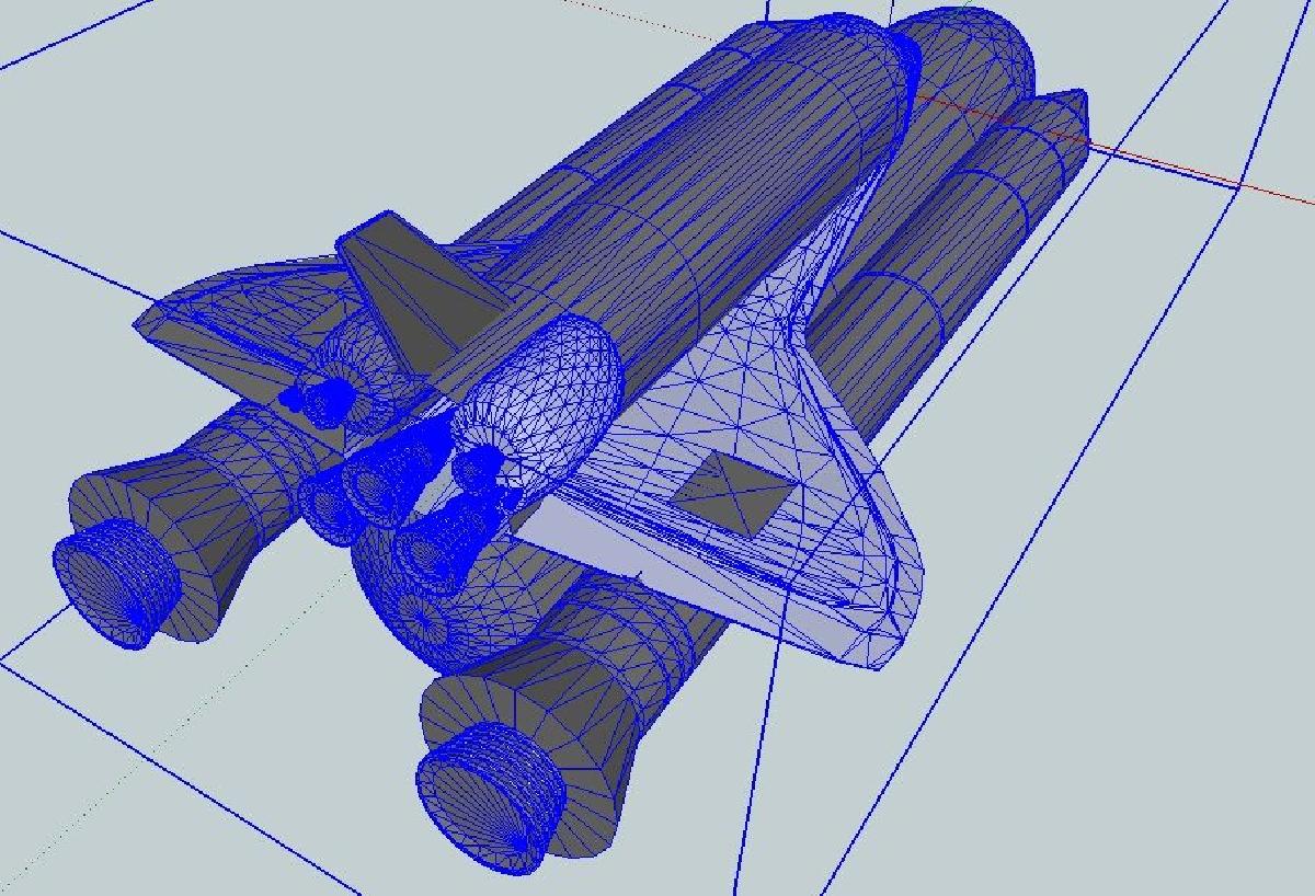 Modelos 3D de espaconaves da NASA