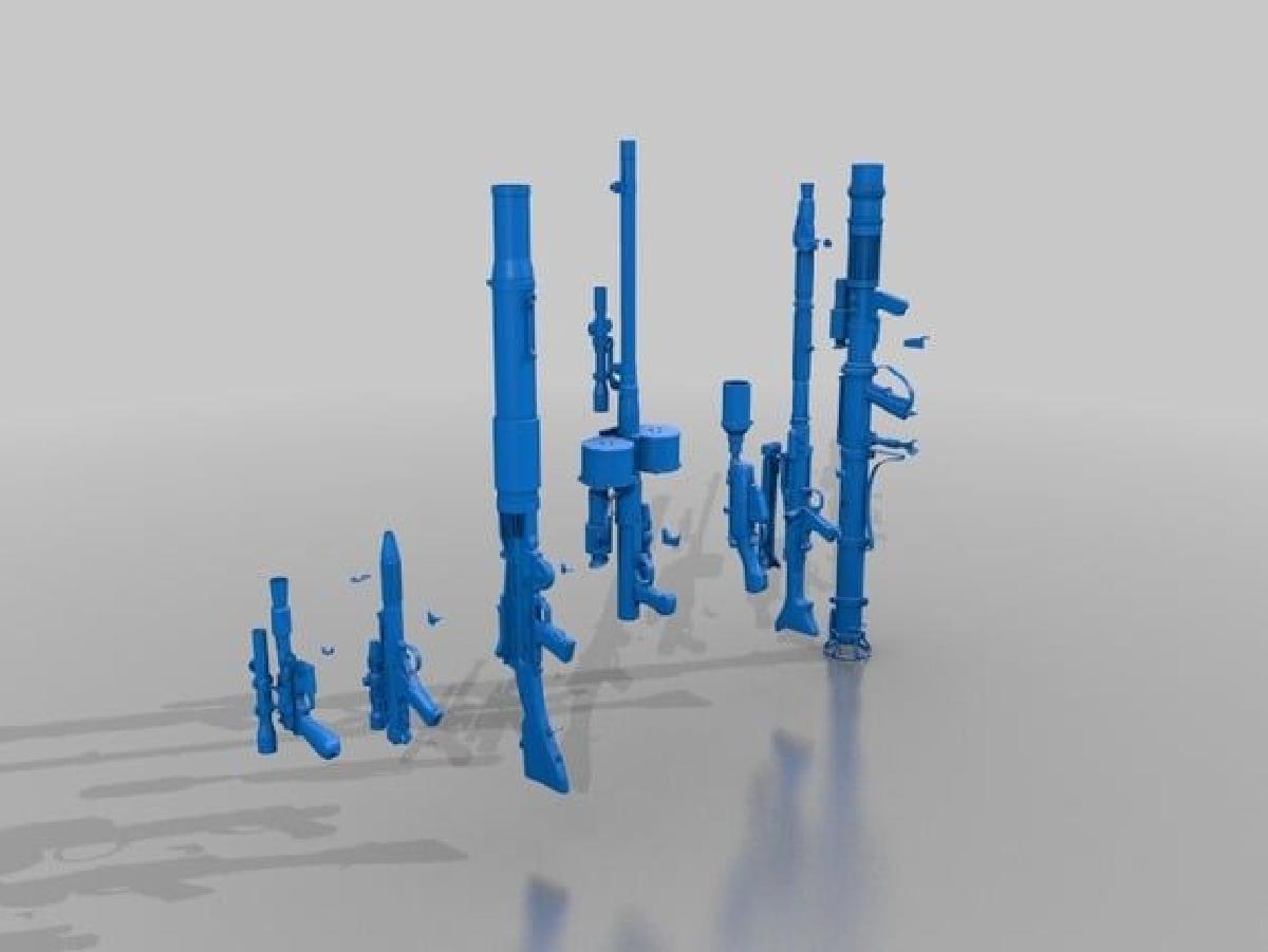 Varias Armas de Star Wars em Escala 1:1