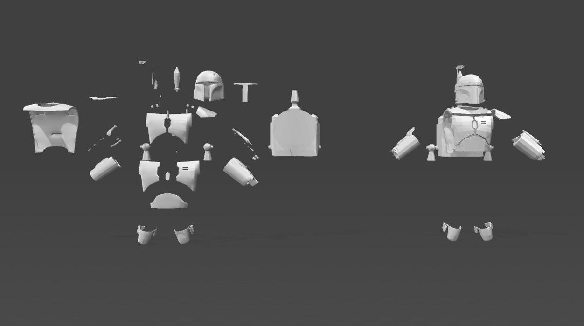 Armadura / Traje / Modelo do Boba Fett