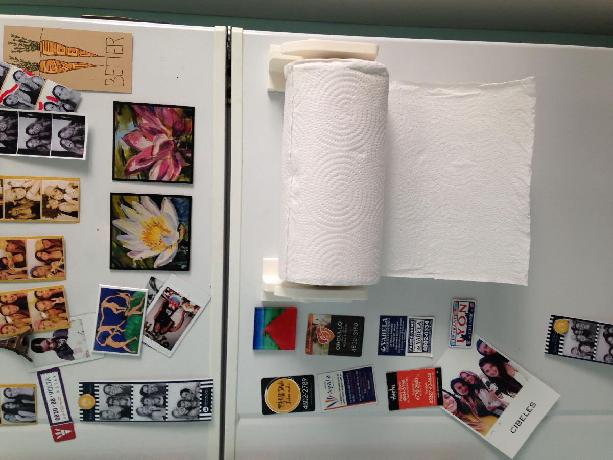 suporte de papel de cozinha para geladeira