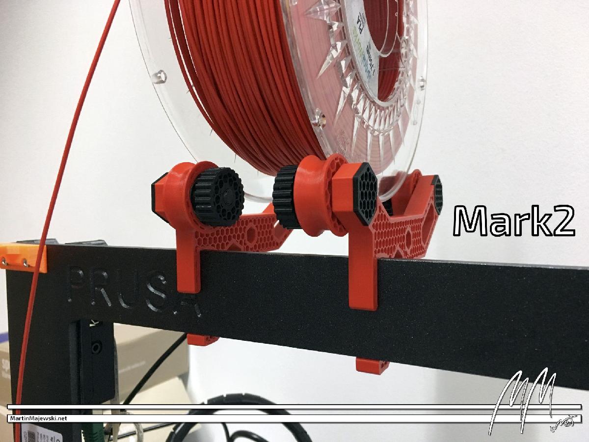 Prusa i3 MK2(s) & MK3 Spool Holder   Montagem no quadro   Top Loader