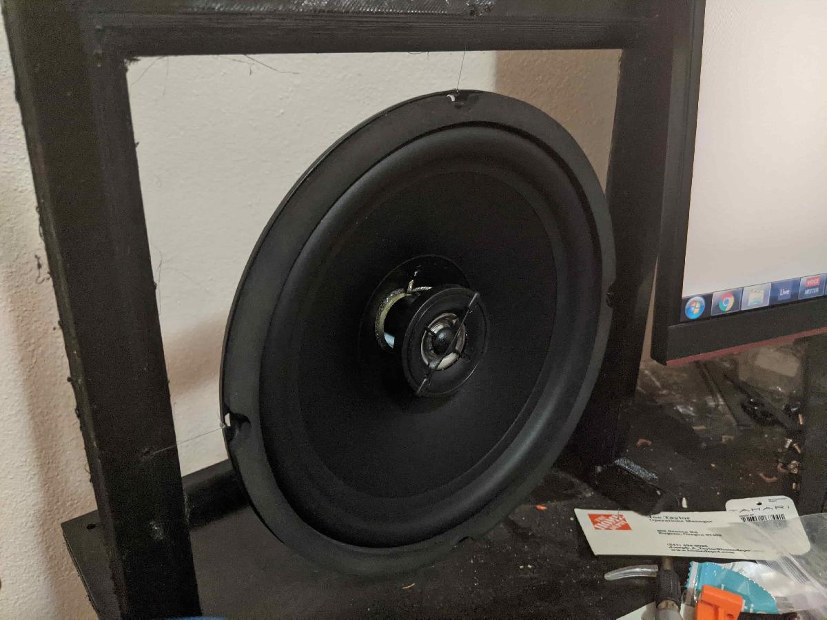 "Caixas de Som de Baffle Aberto Flutuantes de 8 Polegadas (Drivers de Faixa Completa)"