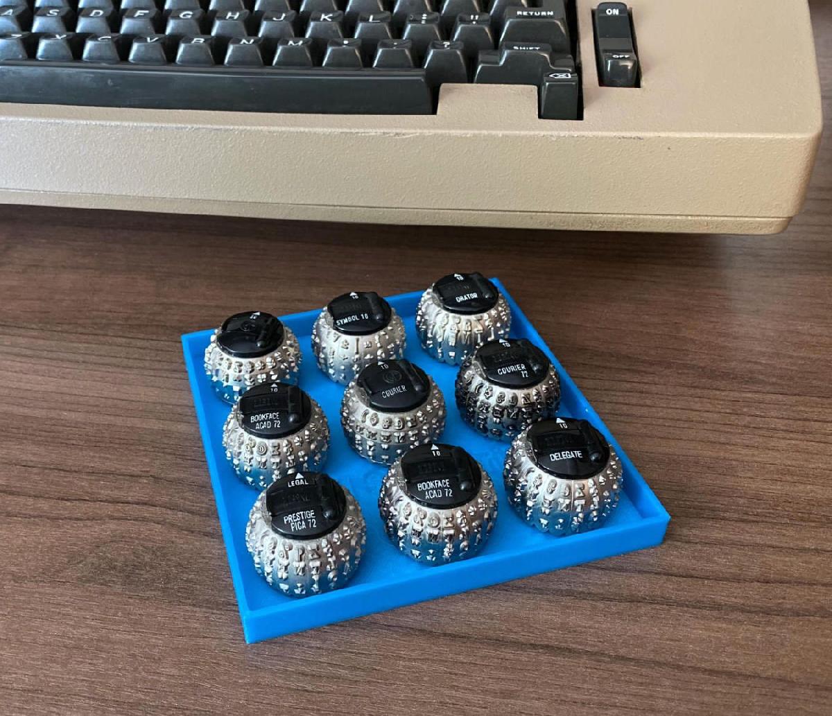 Bandeja de Elementos de Tipo IBM Selectric