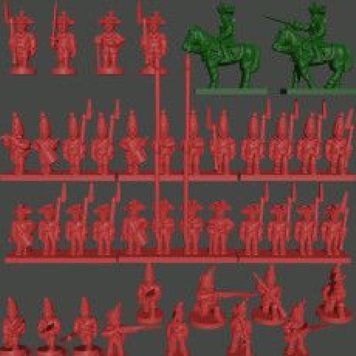 Infantaria Russa da Guerra dos Sete Anos em Vestuario de Verao Mosqueteiros e Granadeiros (SYW RU 5)