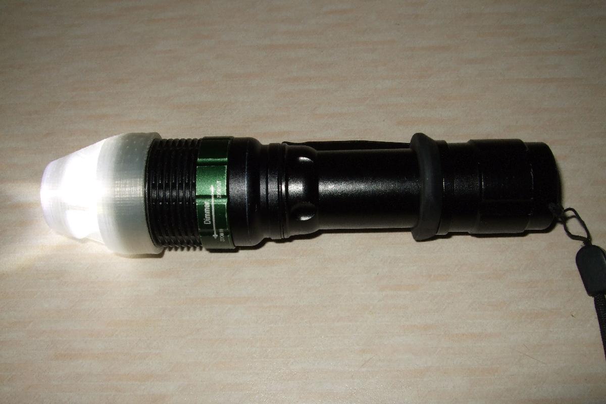 Difusor para luzes de bicicleta