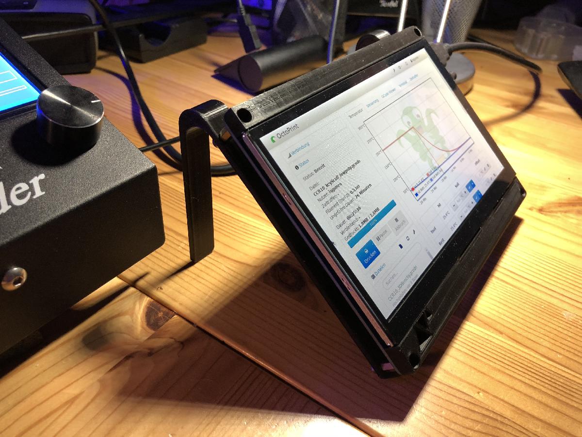 Suporte de Tela Sensivel ao Toque de 7   Raspberry Pi / Octoprint v1.1